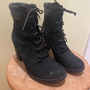 Timberland Black Lace-Up Boots